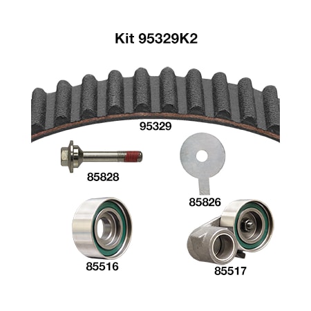 Dayco Timing Belt Kit, 95329K2 95329K2